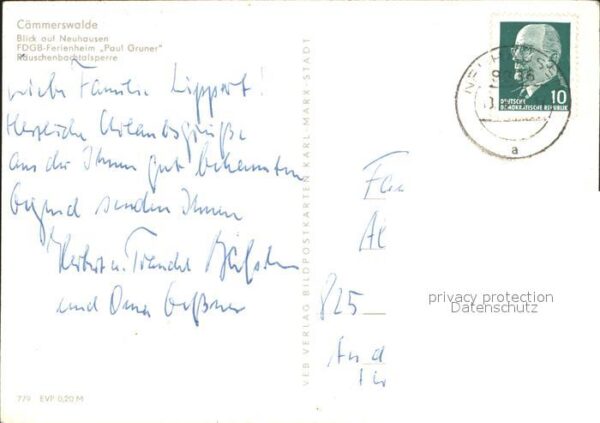 Caemmerswalde Neuhausen Ferienheim Paul Gruner Rausch – Bild 2