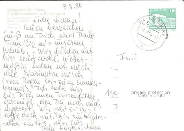 Waltersdorf Zittau Lausche Türstock Umgebindehaus – Bild 2
