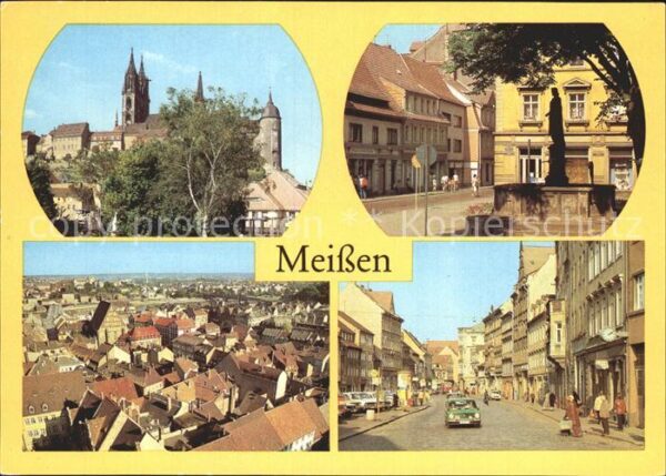 Meissen Elbe Sachsen Dom Albrechtsburg Rathenauplatz