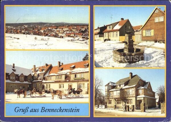 Benneckenstein Pferdeschlitten Erholungsheim Georgi Di
