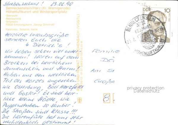 Benneckenstein Pferdeschlitten Erholungsheim Georgi Di – Bild 2
