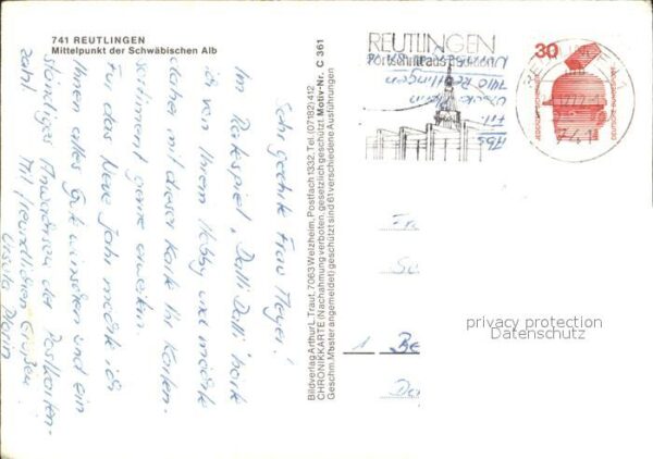 Reutlingen Tübinger Tor Lindenbrunnen Marienkirche – Bild 2