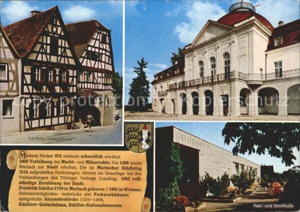 Marbach Neckar Schillers Geburtshaus Nationalmuseum Fe