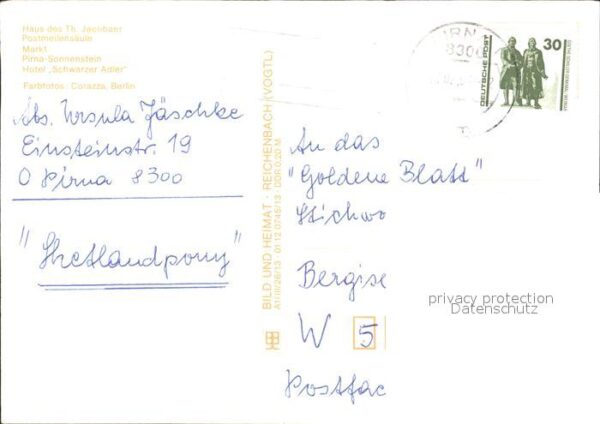 Pirna Postmeilensäule Sonnestein Hotel Schwar – Bild 2