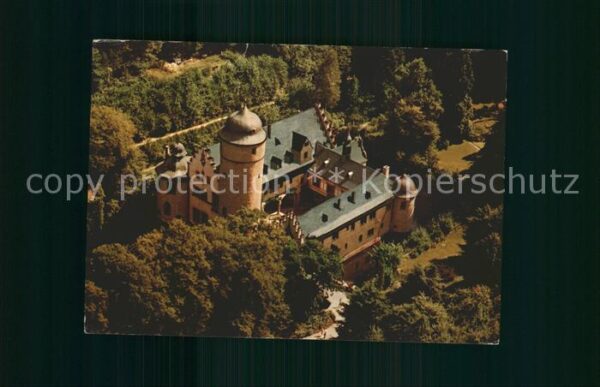 Mespelbrunn Fliegeraufnahme Schloß