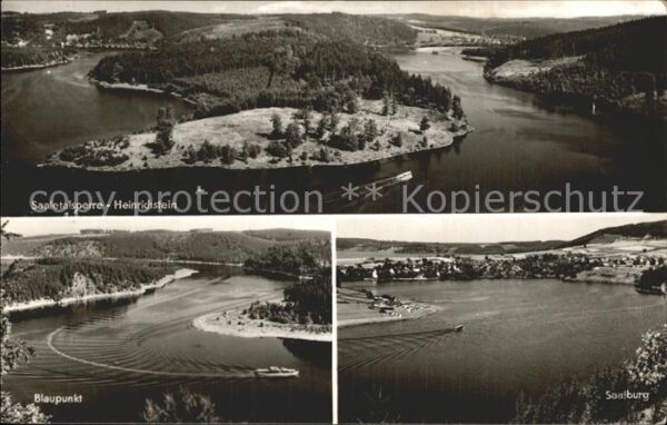 Saaletalsperre Heinrichstein Blaupunkt Saalburg