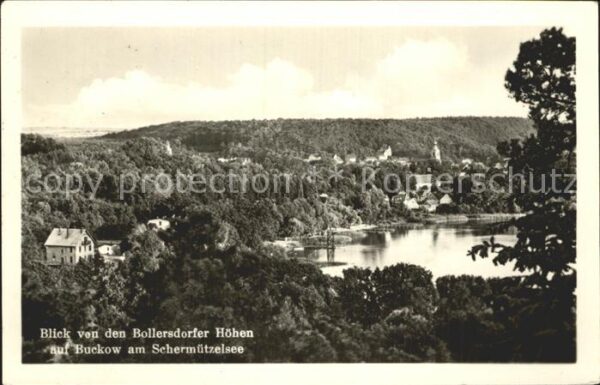 Buckow Maerkische Schweiz Schermützelsee Blick von den Bollersdor