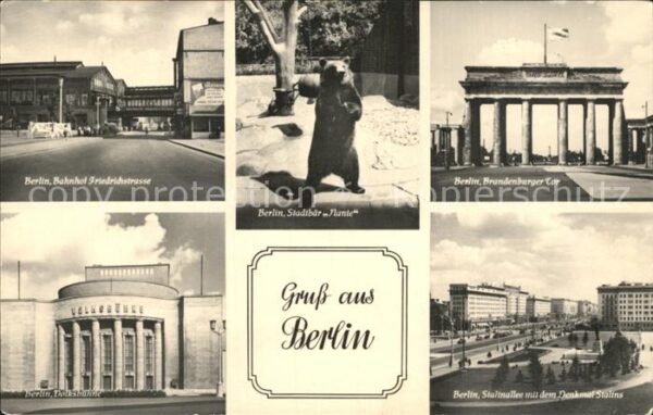 Berlin Stadtbär Nante Bahnhof Friedrichstrasse