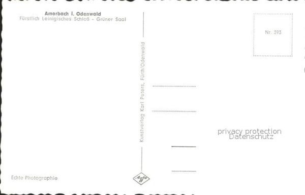 Amorbach Miltenberg Fürstlich Leinigisches Schloss Grüner S – Bild 2