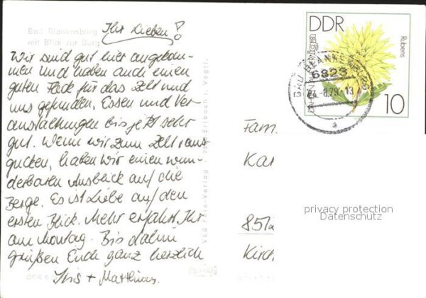 Bad Blankenburg Blick zur Burg – Bild 2
