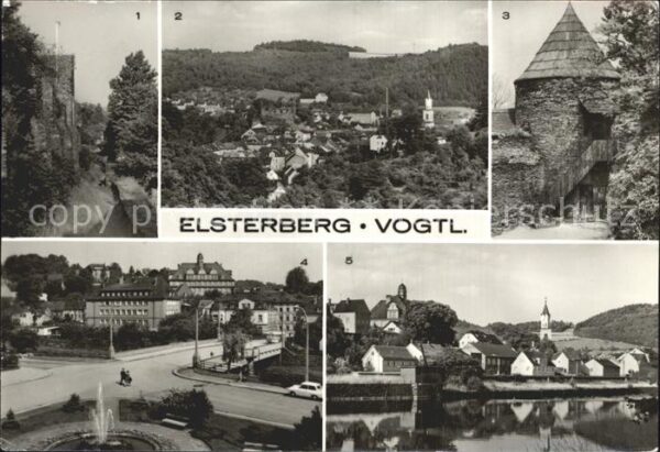 Elsterberg Vogtland Burgruine Turm Haupttor Burgruine Augus
