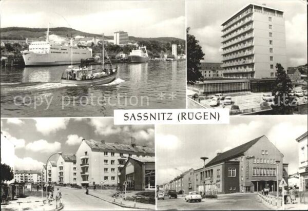 Sassnitz Ostseebad Ruegen Rügen-Hotel Wilhelm-Pieck-Ring Stubnitz