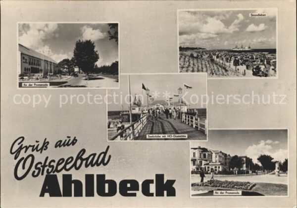 Ahlbeck Ostseebad Promenade Seebrücke Strand Gaststätte