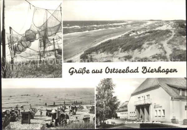 Dierhagen Ostseebad Ernst-Moritz-Arndt-Heim Strand Fischern