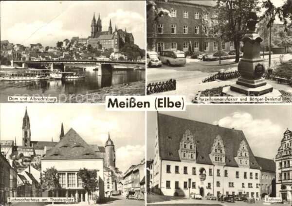 Meissen Elbe Sachsen Tuchmacherhaus Porzellanmanufaktur Bött