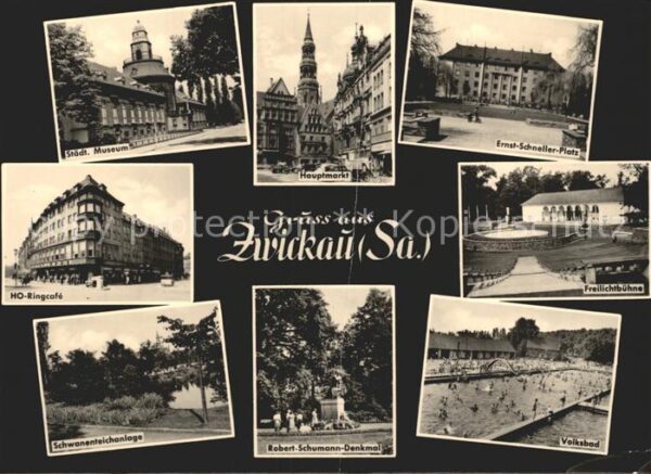 Zwickau Sachsen Volksbad Ringcafe Ernst-Schneller-Platz