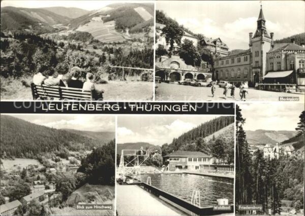 Leutenberg Thueringen Marktplatz Waldbad Friedensburg Hirschw