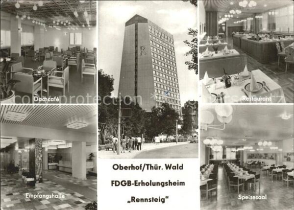 Oberhof Thueringen Erholungsheim Rennsteig Dachcafe Speise