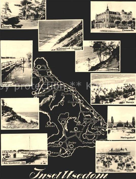 Usedom Zempin Zinnowitz Uckeritz Wolgast Bansi