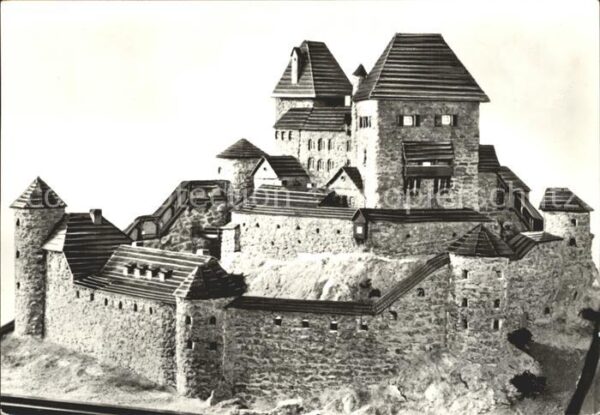 Frauenstein Sachsen Burg Frauenstein Rekonstruktionsmodell