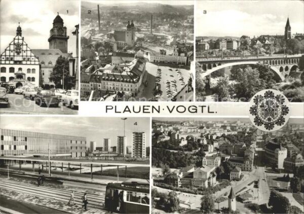 Plauen Vogtland Rathaus Altmarkt Grotewohl-Platz Friede