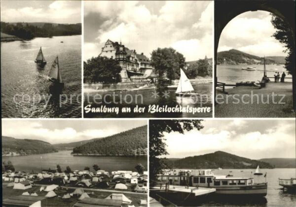 Saalburg-Ebersdorf Bleilochtalsperre Zeltplatz Motorboot L