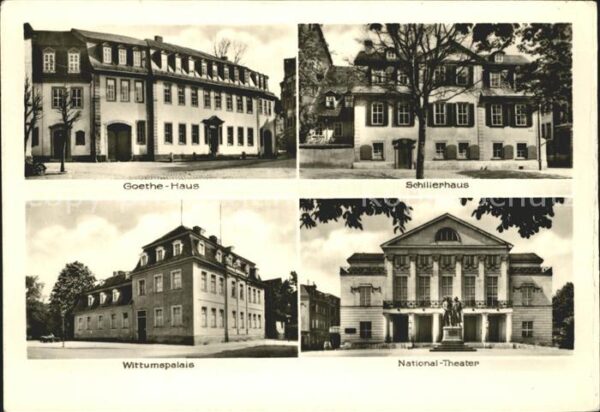 Weimar Thueringen Goethe-Haus Schillerhaus Wittumspalais
