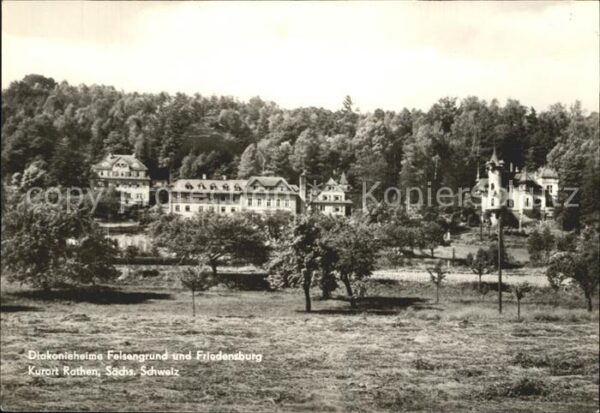 Rathen Saechsische Schweiz Diakonieheime Felsengrund und Friedensb