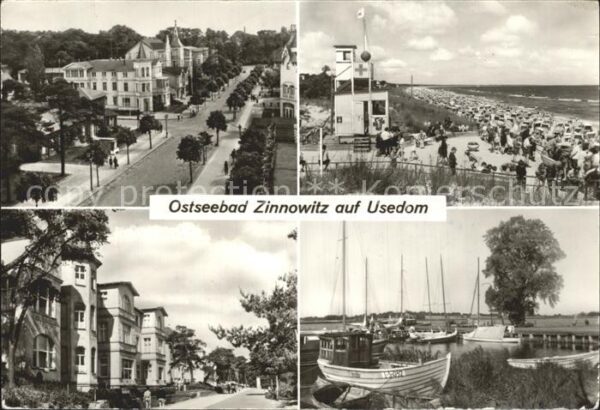 Zinnowitz Ostseebad Karl-Marx-Strasse Achterwasser Strandpr