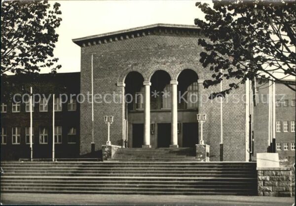 Rostock Schwimmhalle Neptun Aussenansicht