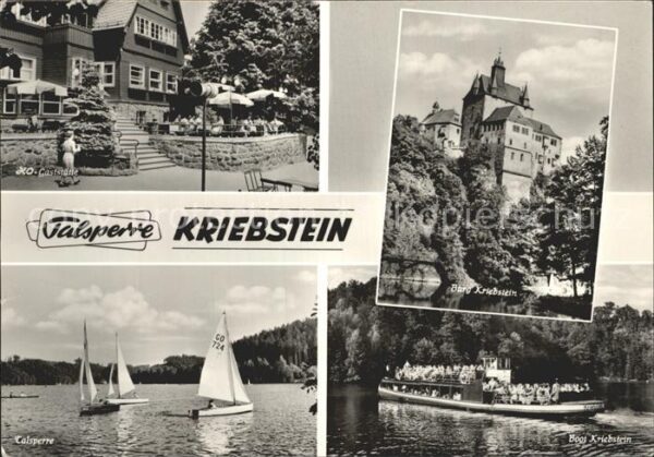 Kriebstein Talsperre Gaststätte Burg Boot