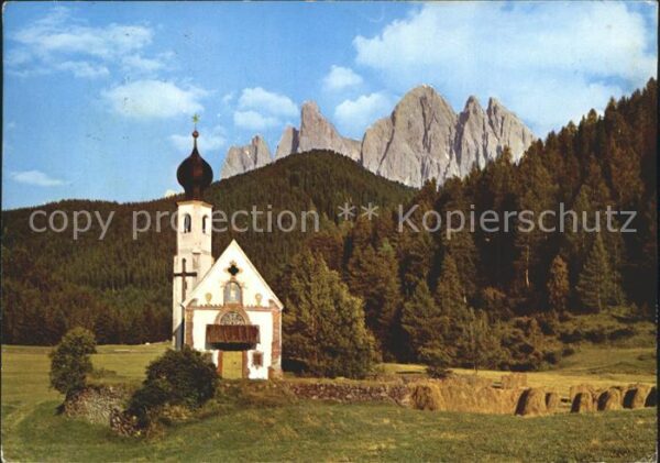 Val di Funes Dolomiti S. Giovanni di Ranui Kirche St. Johann