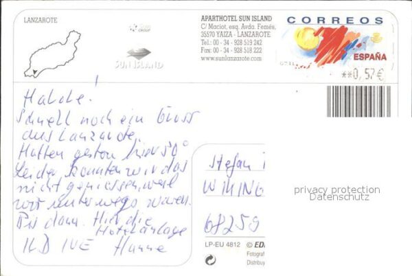 Lanzarote Kanarische Inseln Aparthotel Sun Island – Bild 2