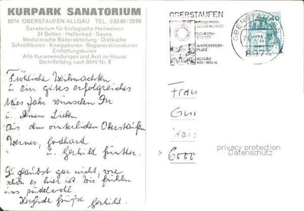 Oberstaufen Kurpark Sanatorium – Bild 2
