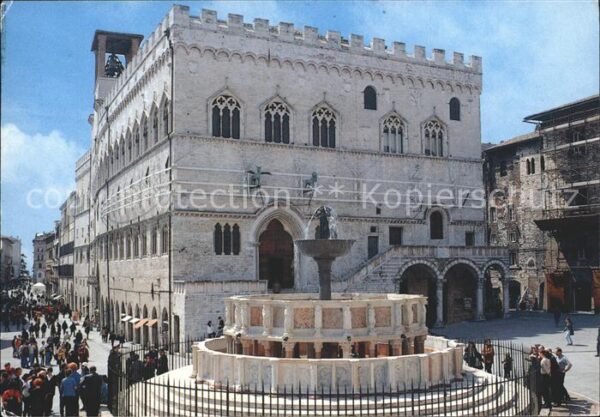 Perugia Rathaus Grosser Springbrunnen