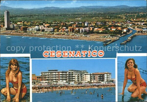 Cesenatico Strand Fliegeraufnahme