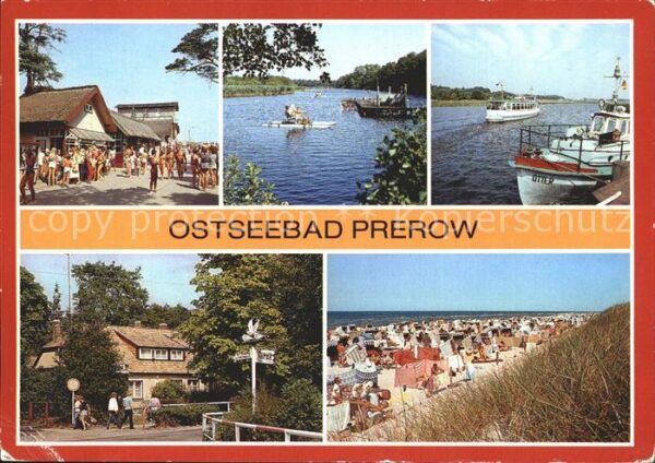Prerow Ostseebad Strandweg Prerowstrom Hafen Cafe Strand