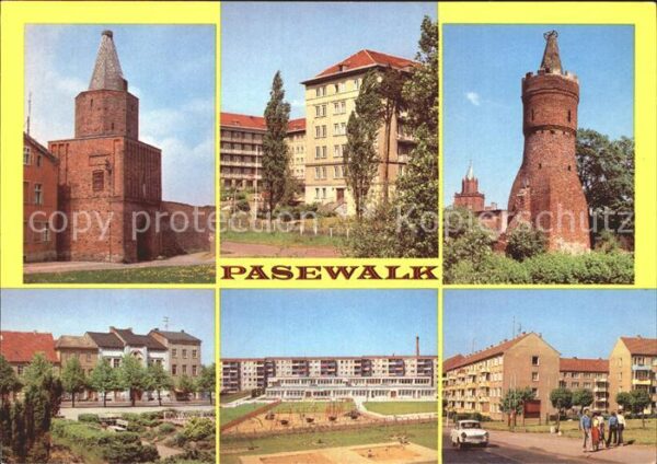 Pasewalk Mecklenburg Vorpommern Mühlentor Kreiskrankenhaus Mauerturm Ki