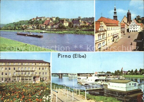 Pirna Markt Rathaus Hotel Schwarzer Adler