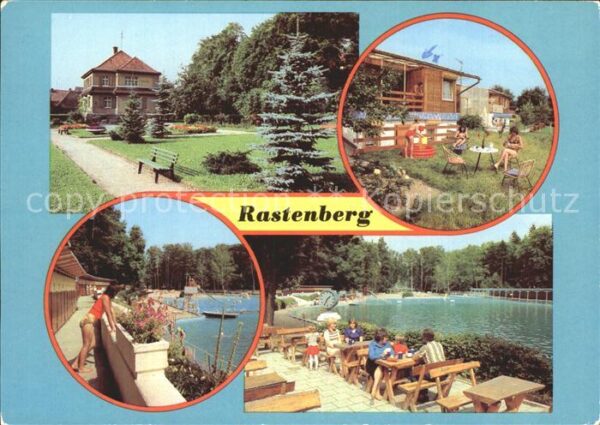 Rastenberg Parkanlage Bungalowsiedlung Schwimmbad
