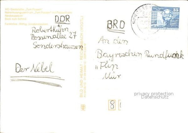Sondershausen Thueringen HO-Gaststätte Zum Possen Schloss Possen – Bild 2