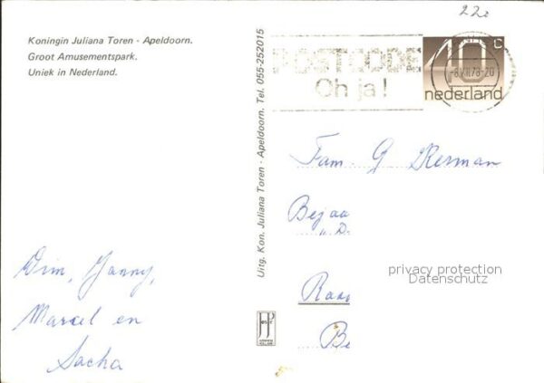 Apeldoorn Koningin Julina Toren Amusementspark Un – Bild 2