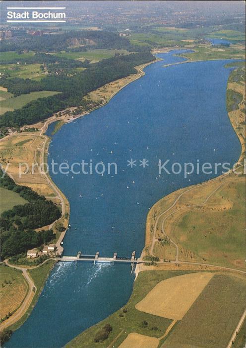 Bochum Fliegeraufnahme Ruhrstausee Kemnade