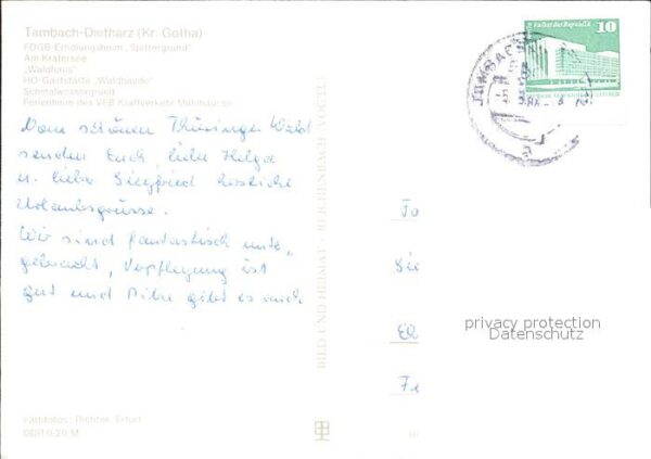 Tambach-Dietharz Erholungsheim Spittergrund Kratersee Wa – Bild 2
