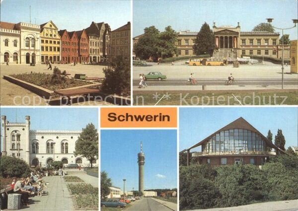 Schwerin Mecklenburg Markt Museum Pfaffenteich Zippendorf Ga