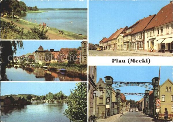 Plau Mecklenburg Seelust Strandstrasse Elde Karl-Marx-St