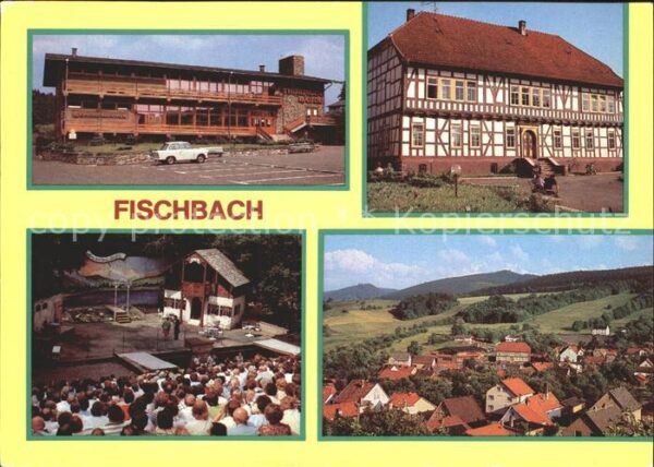 Fischbach Emsetal Thüringergebäude Fachwerkhaus Bergbühne