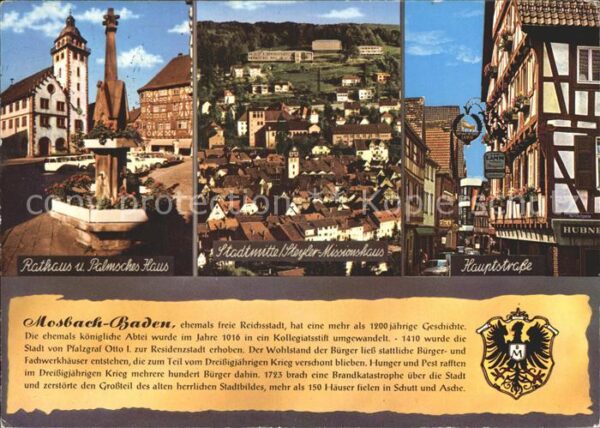 Mosbach Baden Rathaus Palmsches Haus Stadtmitte Haupt