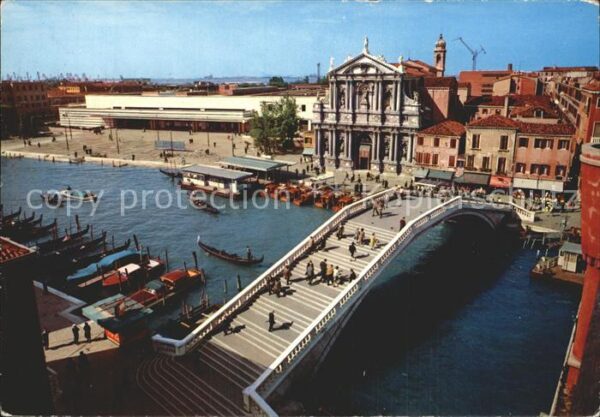 Venezia Venedig Bahnhof Kirche Scalzi Brücke