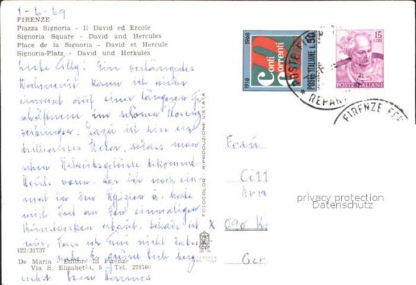 Firenze Florenz Signoria-Platz David Herkules – Bild 2